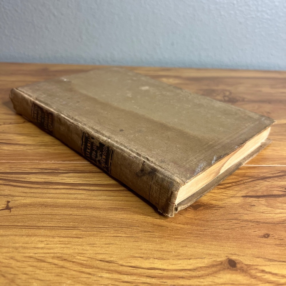 Arkansas Attorney‎ General Biennial Report 1929-1930 Norwood Antique Book Tan